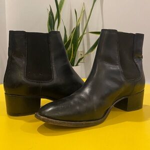 Frye Leather Chelsea Booties - Blk 8.5
